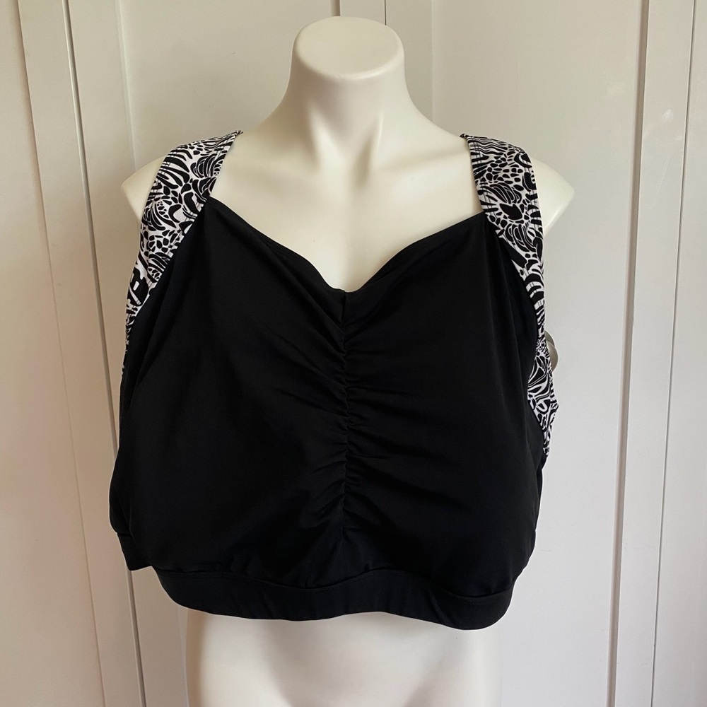 Plus size (6x) swim bra Juno active.